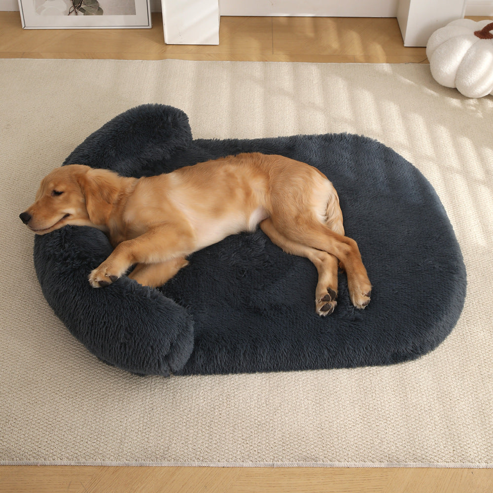 Plush Doghouse Cathouse Pet Bed Warm Cushion