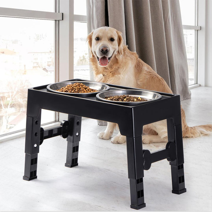 Adjustable Elevated Neck Protection Pet Feeding Bowl
