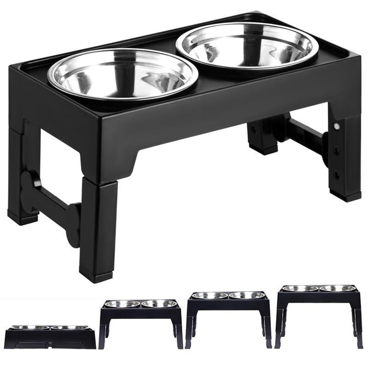 Adjustable Elevated Neck Protection Pet Feeding Bowl